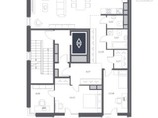 3-комн., 107.42 м², 8/12 этаж